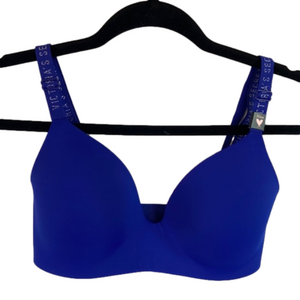 Victoria’s Secret t shirt lightly lined wireless royal blue NWT bra size 32 DD